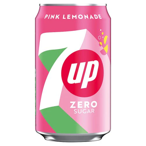 7Up Pink Lemonade Zero Sugar (UK) (330mL)
