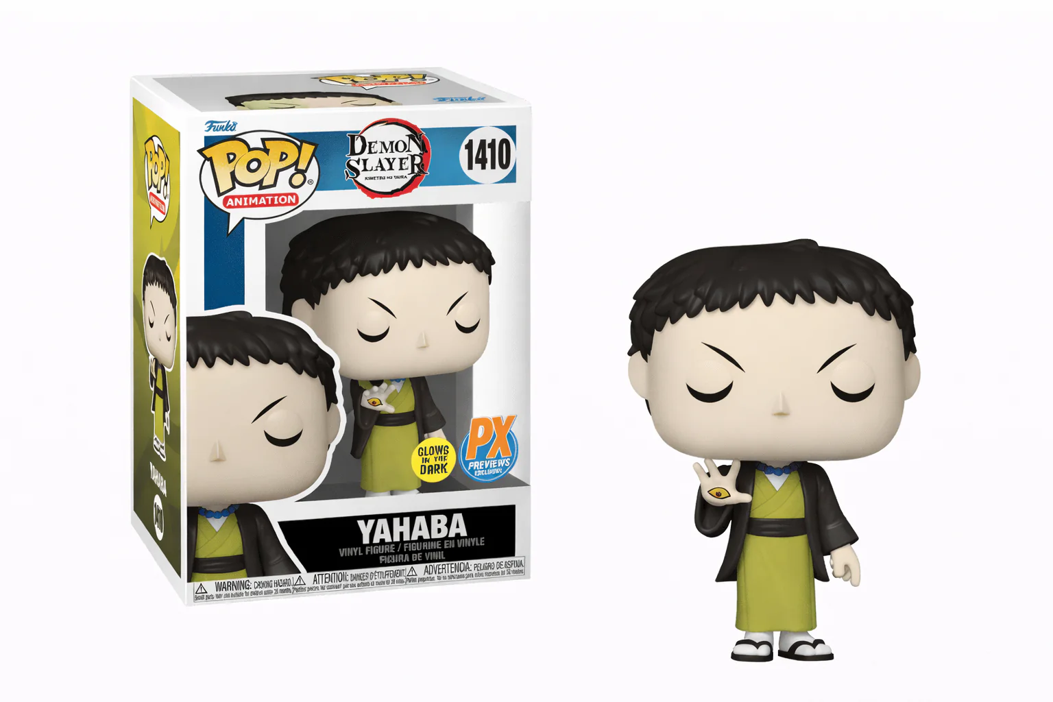 Funko POP! Animation: Demon Slayer - Yahaba 1410 (PX Previews Exclusive) (Glows in the Dark)