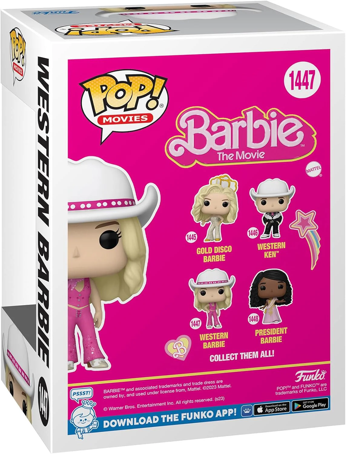 Funko Pop Movies Barbie The Movie Western Barbie 1447 - Image 3