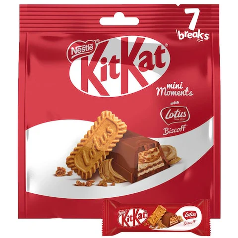 Kit Kat Lotus Biscoff Mini Moments 116g - Dubai