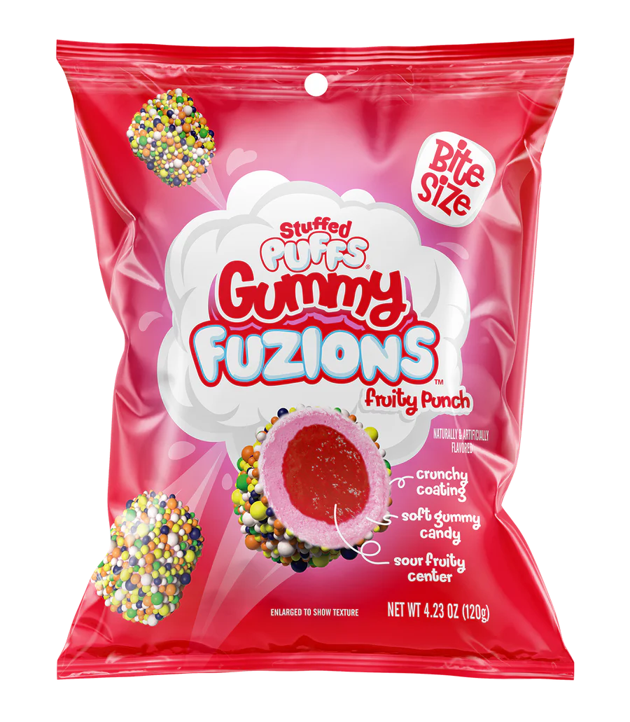 Stuffed Puffs Gummy Fuzions - Fruity Punch (120g)