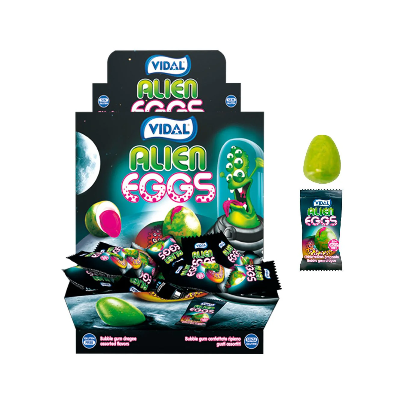 Vidal Alien Eggs Gum-ball (UK)